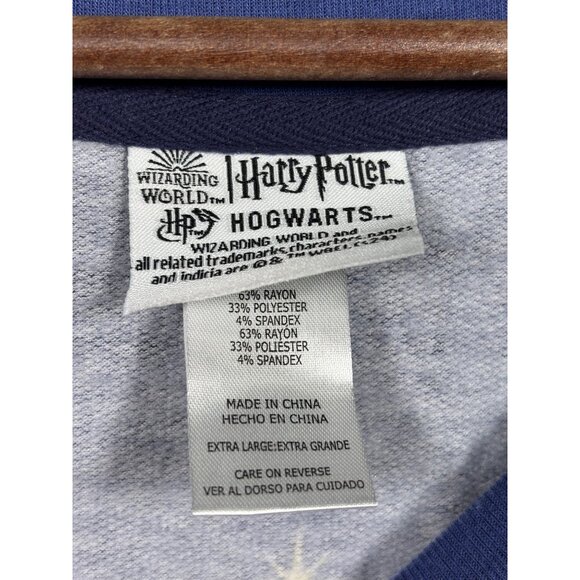 Harry Potter Hogwarts Womens Long Sleeve Lounge‎ Top XL - Picture 2 of 3
